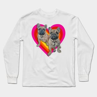 A heart full of Frenchies! Long Sleeve T-Shirt
